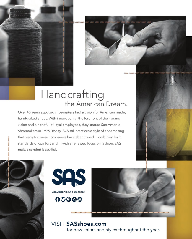 SAS Shoes Handcrafted Comfort Footwear Catalog Catalog Cover