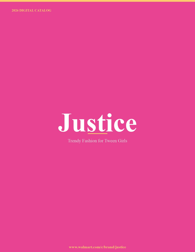 Justice 2026 Catalog Catalog Cover