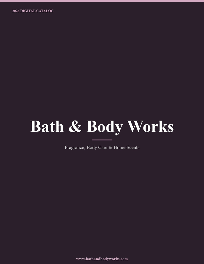 Bath & Body Works 2026 Catalog Catalog Cover