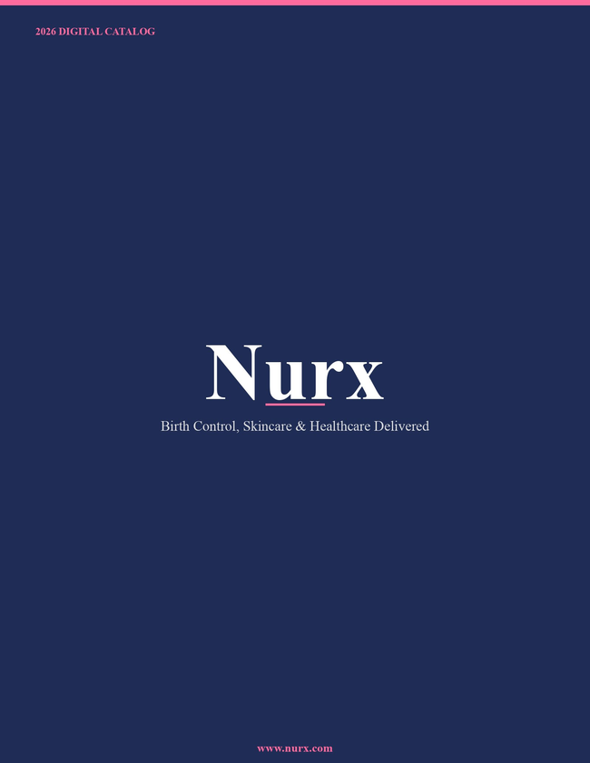 Nurx 2026 Catalog Cover