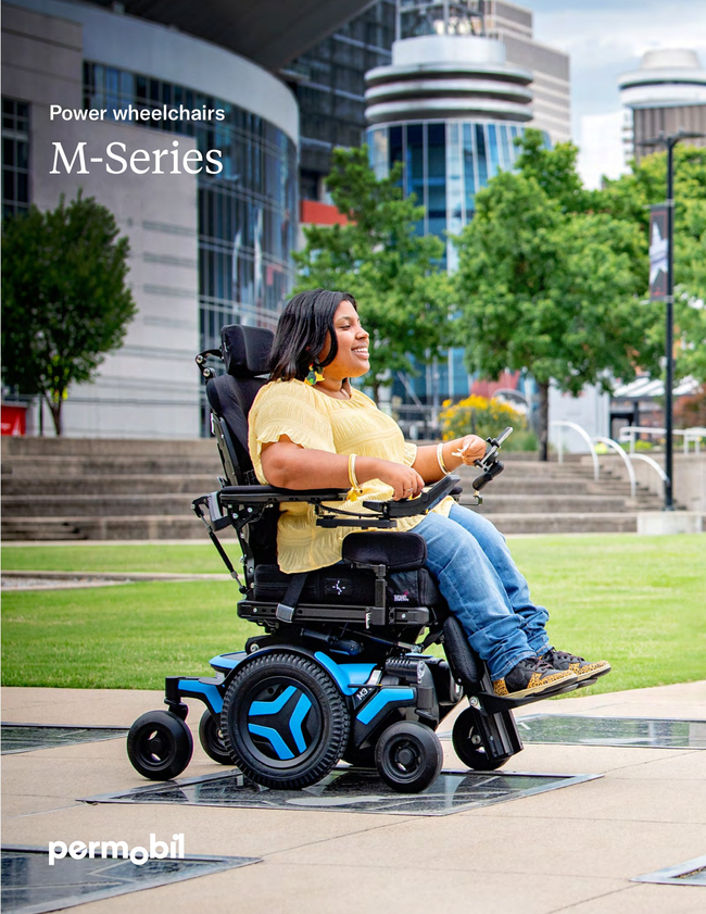 Permobil M-Series Power Wheelchair Brochure Catalog Cover