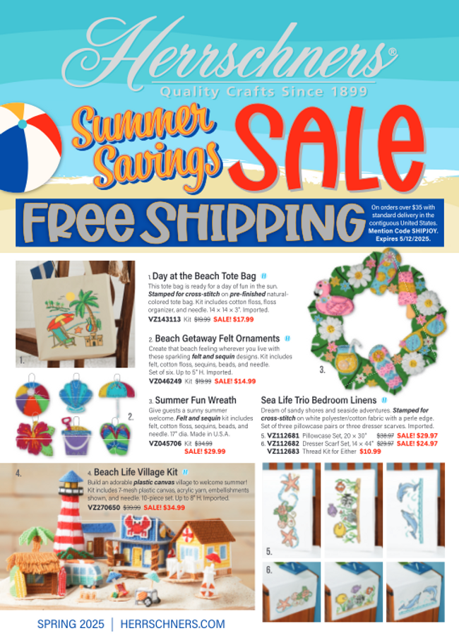 Herrschners - Stamped Stitchery & Embroidery Catalog Cover