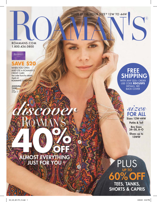 Roamans Catalog Cover