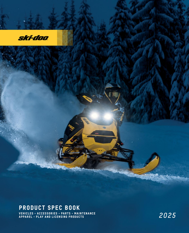 Ski-Doo 2025 Spec Book Catalog Cover