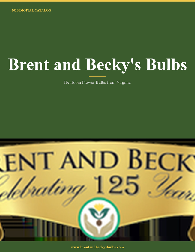 Brent and Becky's Bulbs 2026 Catalog Catalog Cover