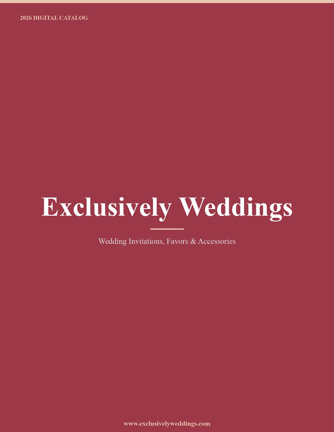 Exclusively Weddings 2026 Catalog Catalog Cover
