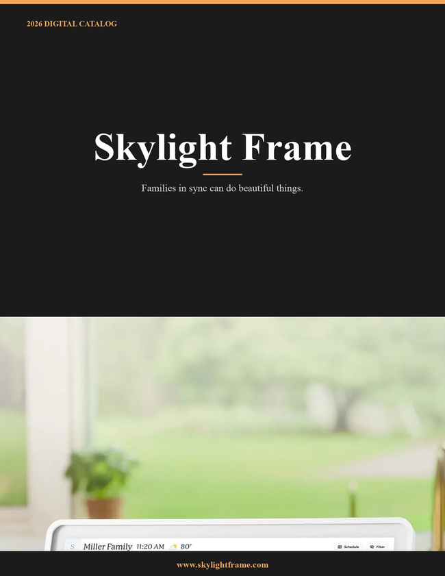 Skylight Frame 2026 Catalog Catalog Cover