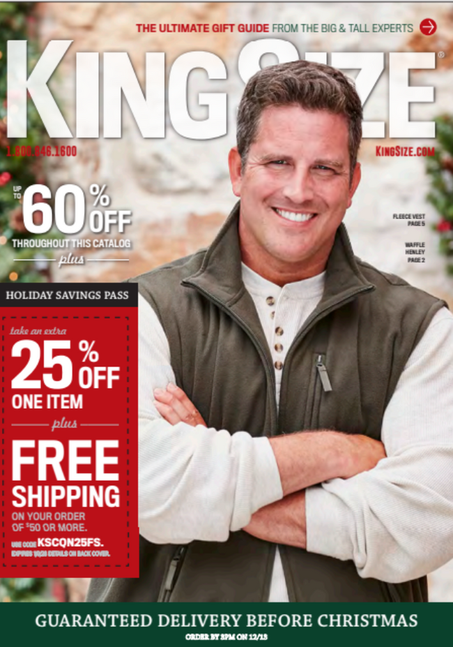 King Size Catalog Cover