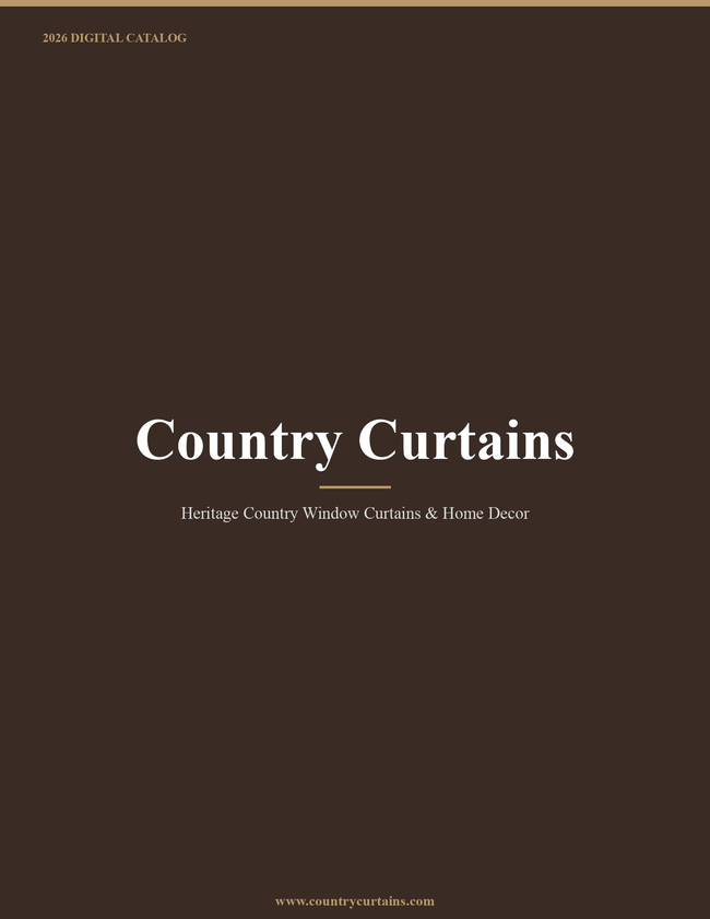 Country Curtains 2026 Catalog Catalog Cover