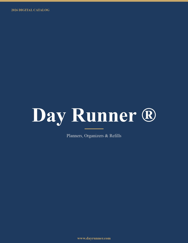 Day Runner ® 2026 Catalog Catalog Cover