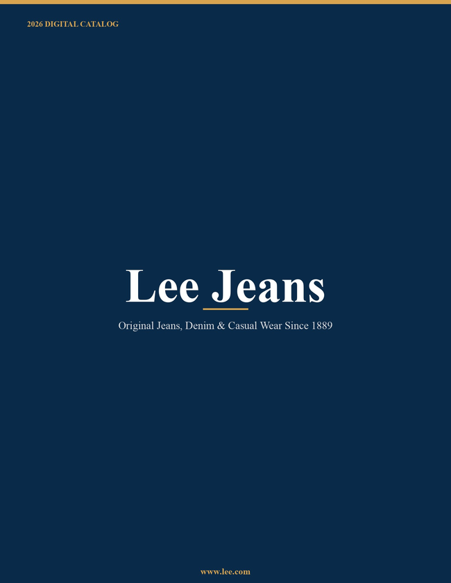 Lee Jeans 2026 Catalog Catalog Cover