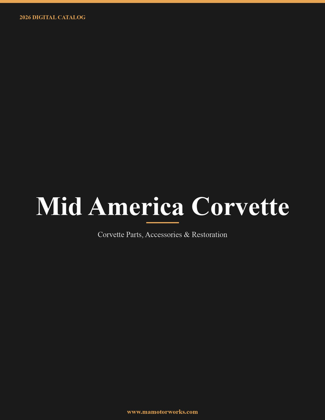 Mid America Corvette 2026 Catalog Catalog Cover