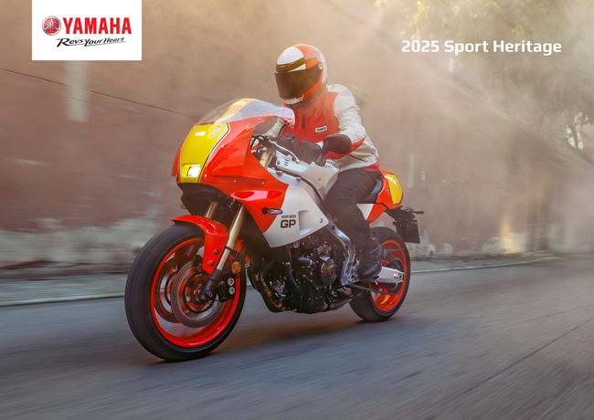 Yamaha 2025 Sport Heritage Motorcycles Brochure Catalog Cover