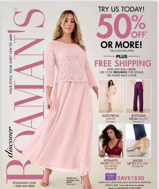 Roaman's Catalog Cover