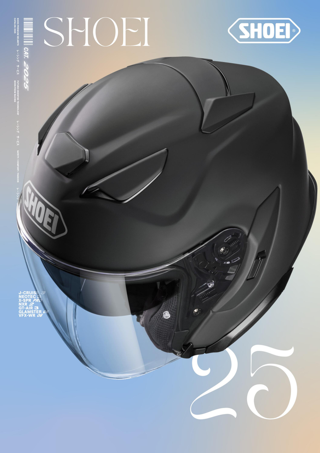 SHOEI 2025 Helmet Catalogue Catalog Cover