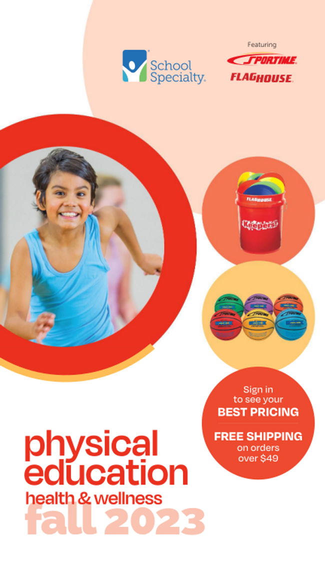 School Specialty Physical Education Catalog Cover