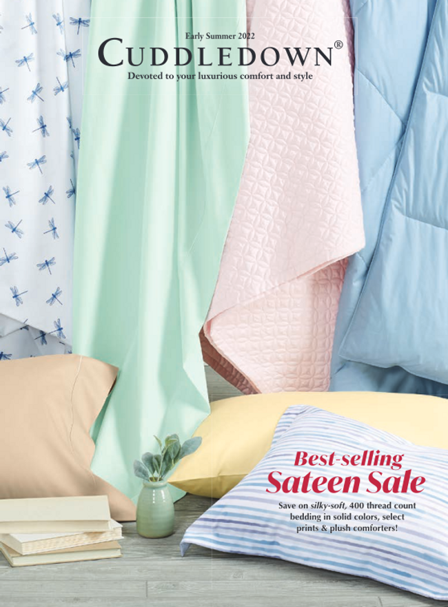 Request a Free 2022 Cuddledown Home Decor Catalog