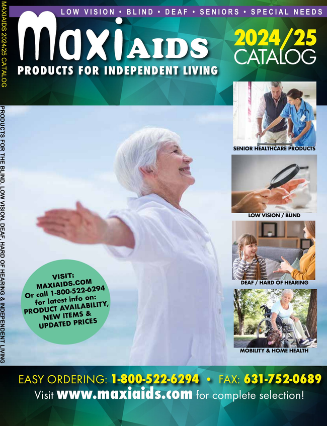 MaxiAids 2024-2025 Products for Independent Living Catalog Catalog Cover