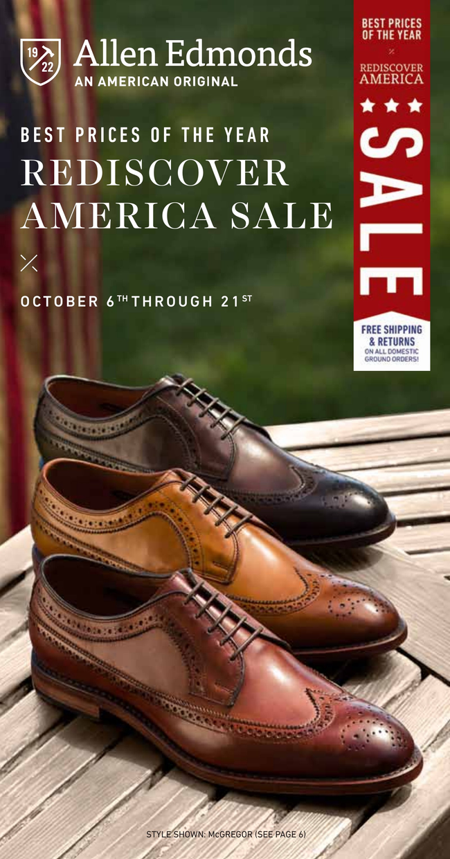 Allen Edmonds Men's Catalog Catalog Cover