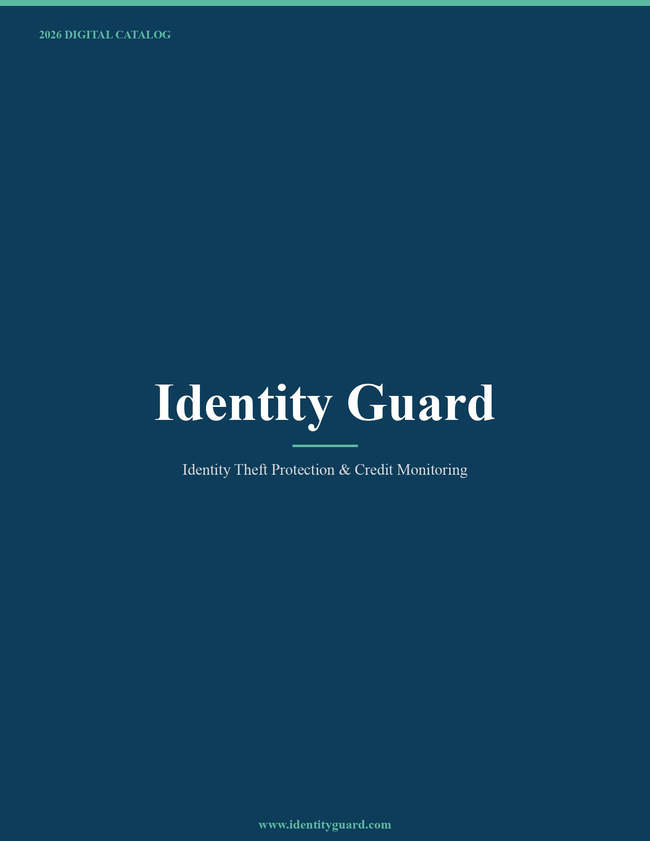 Identity Guard 2026 Catalog Cover