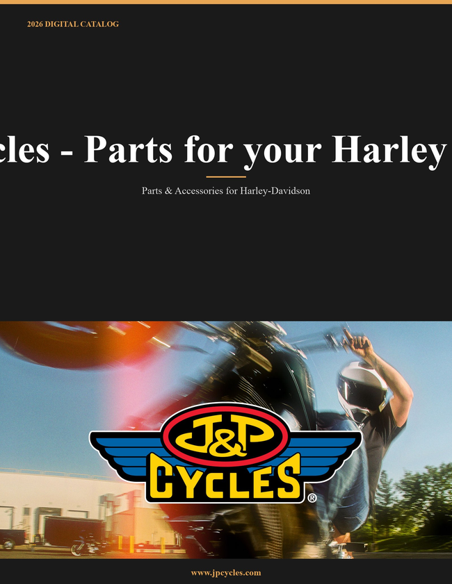 J & P Cycles - Parts for your Harley Davidson 2026 Catalog Catalog Cover