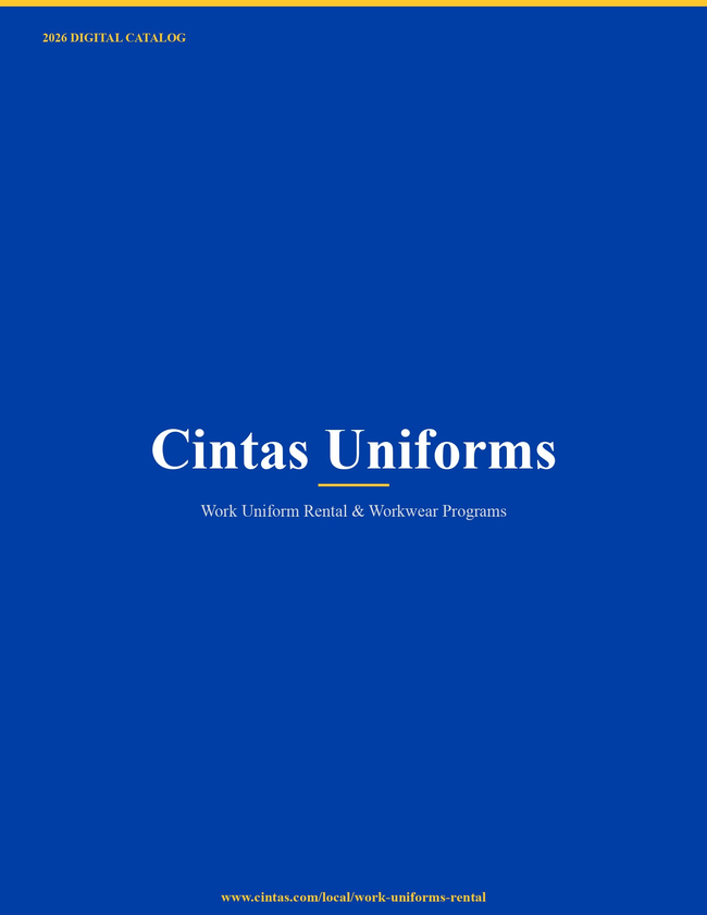 Cintas Uniforms 2026 Catalog Catalog Cover