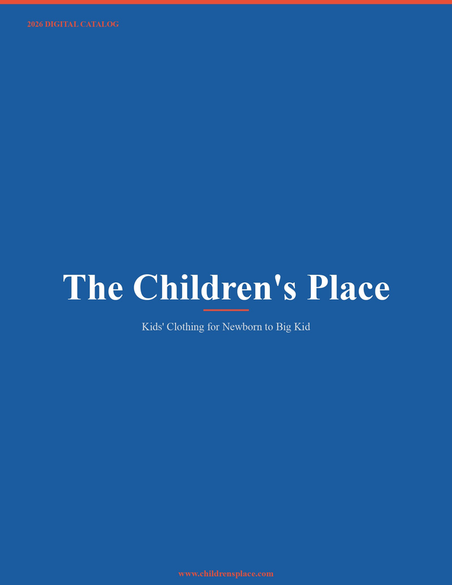 The Children's Place 2026 Catalog Catalog Cover