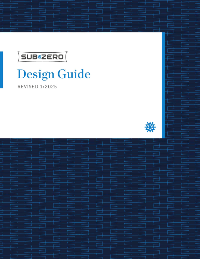 Sub-Zero Refrigeration Design Guide Catalog Cover