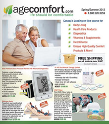 Picture of independent living aids from AgeComfort catalog