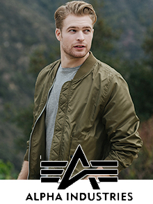 Picture of military style clothing from Alpha Industries catalog