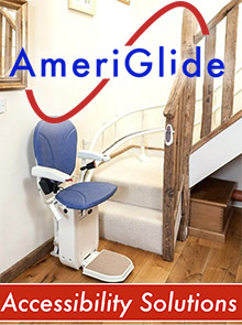 Picture of home stair lifts from Ameriglide catalog