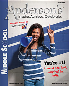 Picture of kids personalized gifts from Anderson’s Middle School catalog