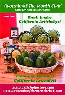 Picture of avocado varieties from Avocado of the Month Club catalog