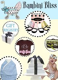 Picture of personalized baby items from Bambini Bliss catalog