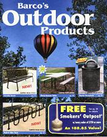 Picture of outdoor commercial furniture from Barco Products catalog