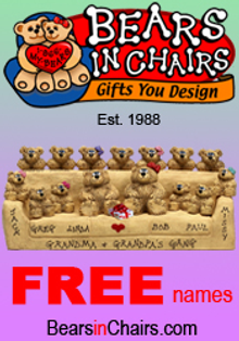 Picture of parent gifts from Bears in Chairs, Gifts You Design! catalog
