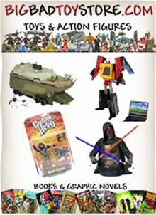 Picture of science fiction toys from Big Bad Toy Store catalog