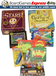 Picture of classic board games from Board Games Express catalog