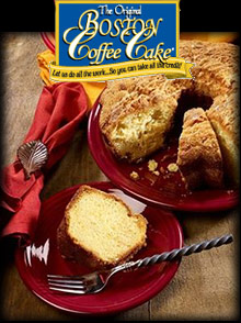 Picture of boston coffee cake from Boston Coffee Cake catalog