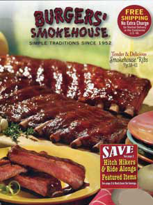 Picture of smoked meats from Burgers' Smokehouse catalog