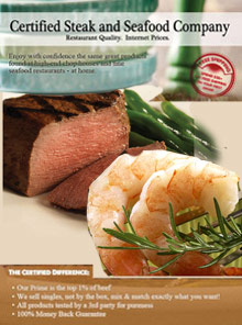 Picture of certified steak and seafood from Certified Steak and Seafood Company catalog