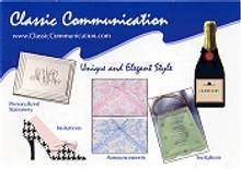 Picture of printable invitations from Classic Communication catalog