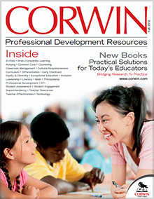 Picture of teaching textbooks from Corwin Press catalog