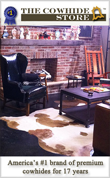 Picture of the cowhide store from The Cowhide Store catalog