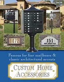 Picture of home mail box from Custom Home - Mailboxes & Address Plaques catalog