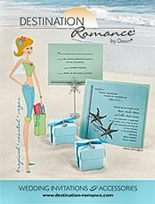 Picture of beach wedding invitations from Destination Romance by Dawn catalog