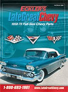Picture of old chevy parts from Eckler's Late Great Chevy  catalog
