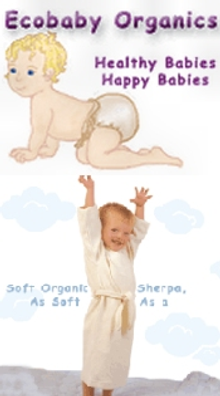 Picture of organic cloth diapers from Ecobaby Organics catalog