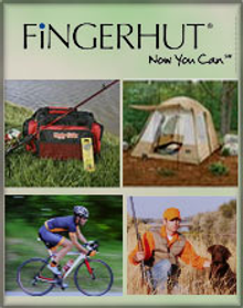 Picture of fishing and hunting from Fingerhut Camping & Fishing catalog