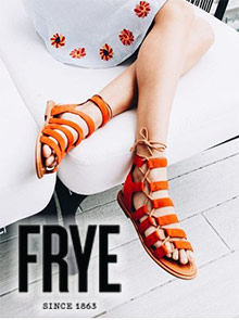 Picture of frye shoe catalog from Frye catalog